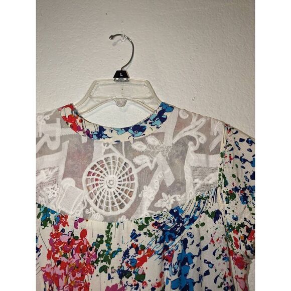 Neeru Kumar Floral Maxi Dress with Lace Top Size Small - Picture 13 of 16